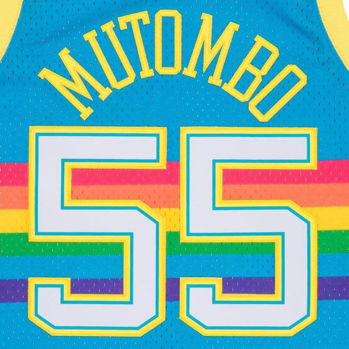 Produktbild Mitchell & Ness Swingman Jersey Denver Nuggets TROPICAL Dikembe Mutombo - M (M)