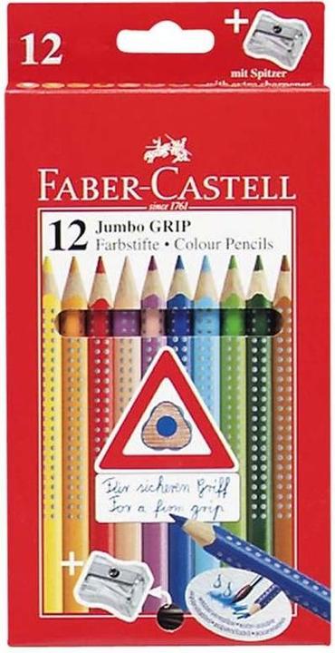 Immagine prodotto Faber-Castell impugnatura jumbo (Multicolore, 12 x)