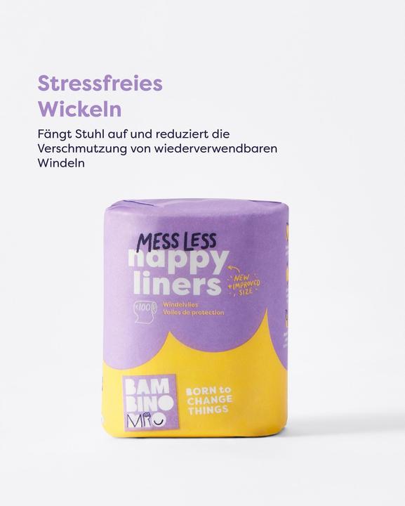 Produktbild Bambino Mio Windelvlies (One Size, 100 Stück)