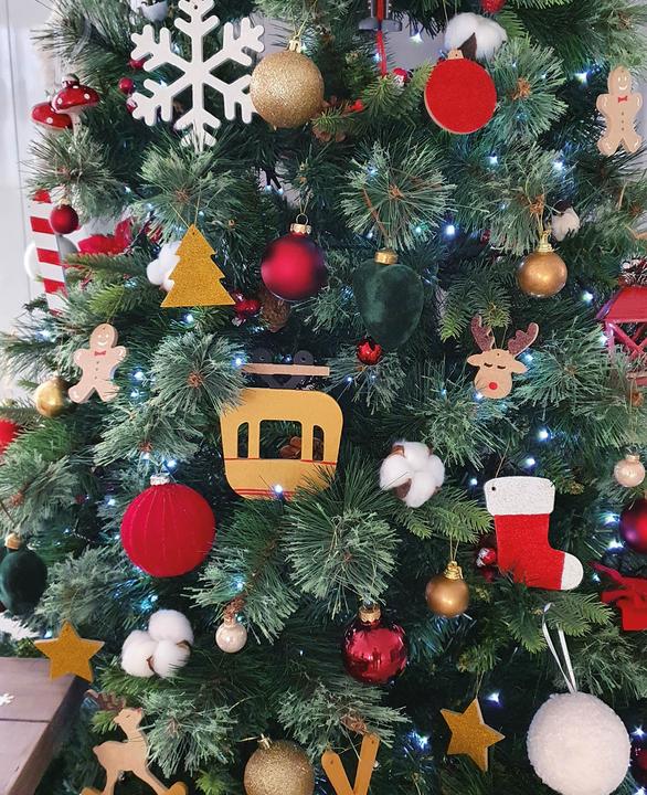 Actual product image Aladine MDF Christmas tree decoration