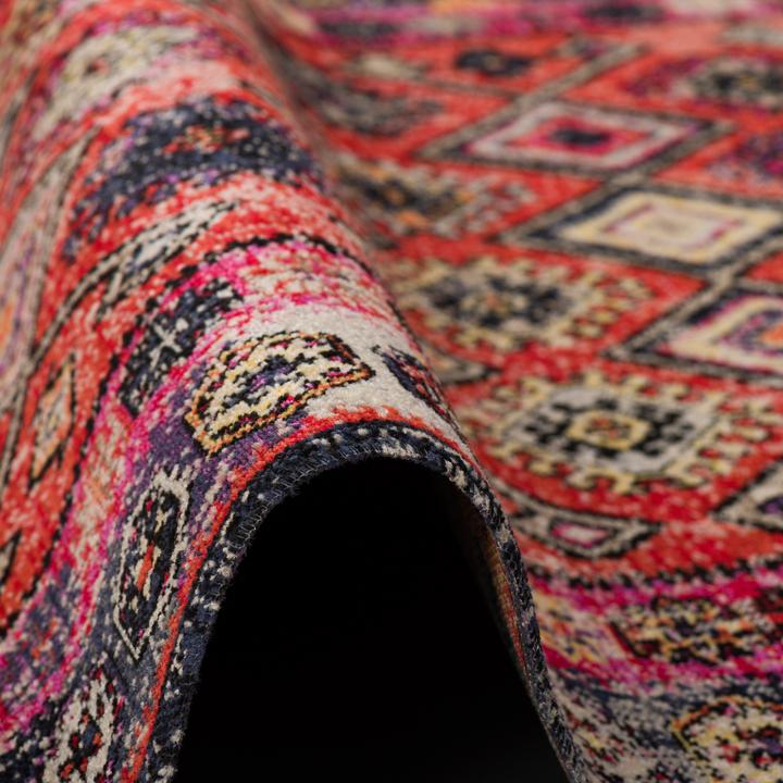 Actual product image Pergamon Kurzflor Designer Teppich Modern Vintage Orient Muster (160 x 230 cm)