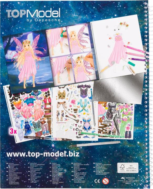 Produktbild Depesche Malen Fantasy Model Malbuch