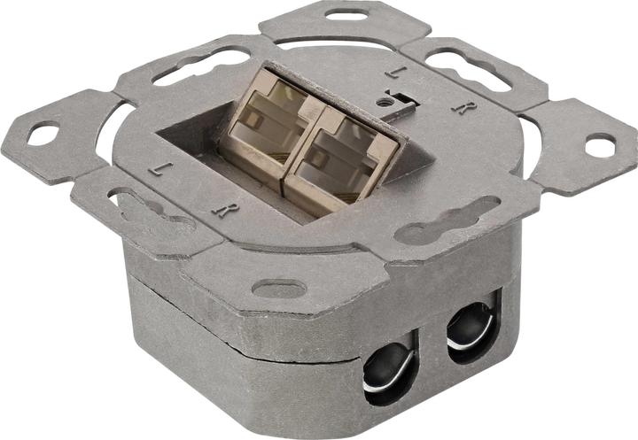 Actual product image InLine Cat. 6 Surface mount junction box 2x RJ45 jack horizontal