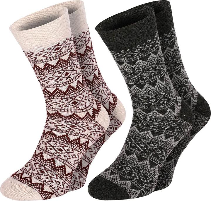 White and black with a knitted pattern look
