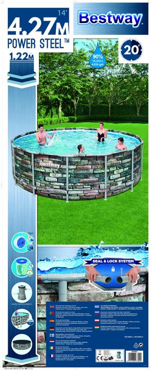 Actual product image Diverse Hardware Bestway Power Steel Swimming Pool 427x122 cm (427 x 122 cm)