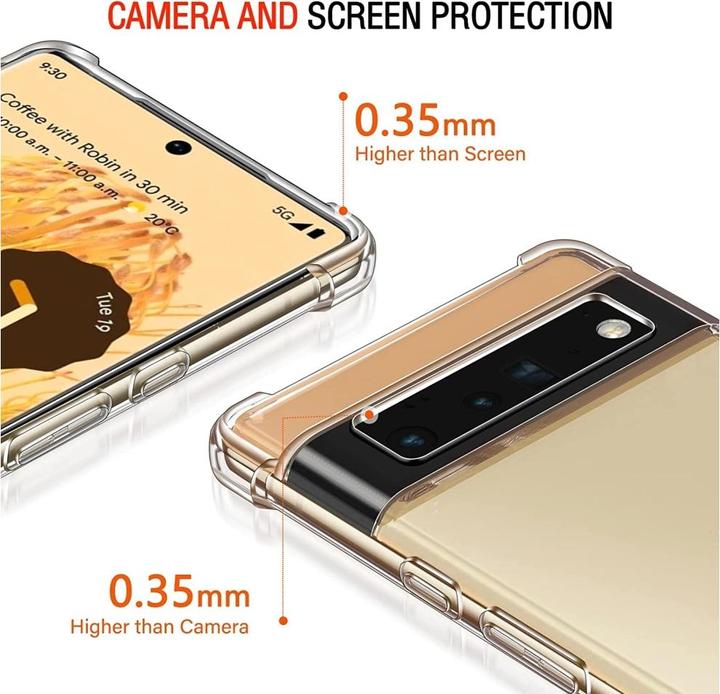Actual product image Screenguard Google Pixel 6 Pro Case Crystal Soft Airbag Bumper (Google Pixel 6 Pro)