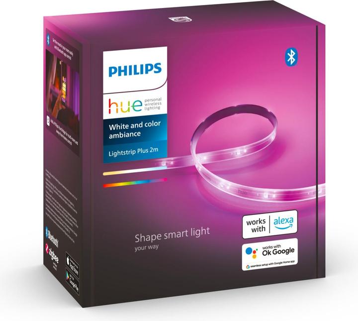 Image du produit Philips Hue Lightstrip Plus (RGBW, 200 cm, Intérieur)