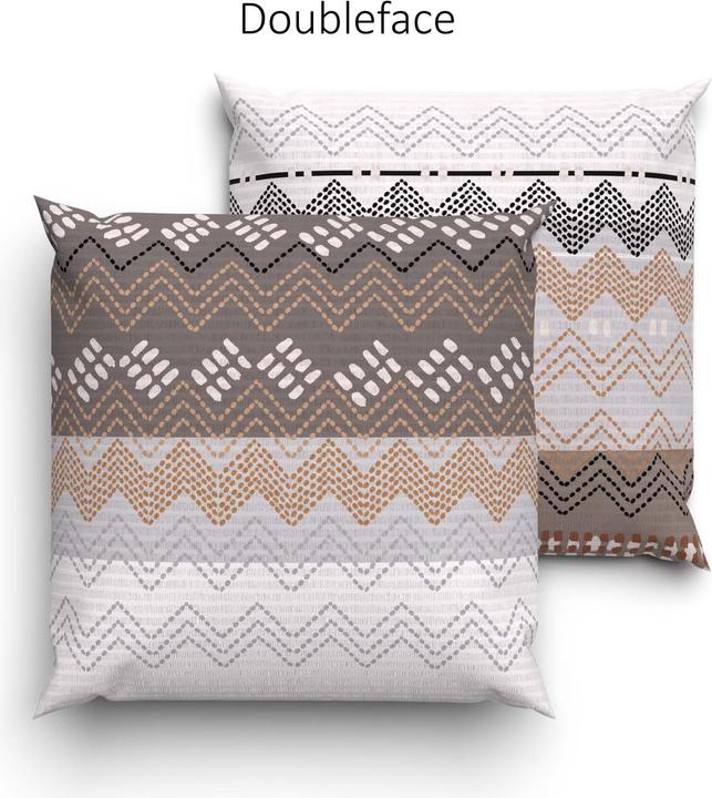 Actual product image Lotus Bettwaren Seersucker bed linen Egona beige (Pillowcase, 65 x 65 cm)
