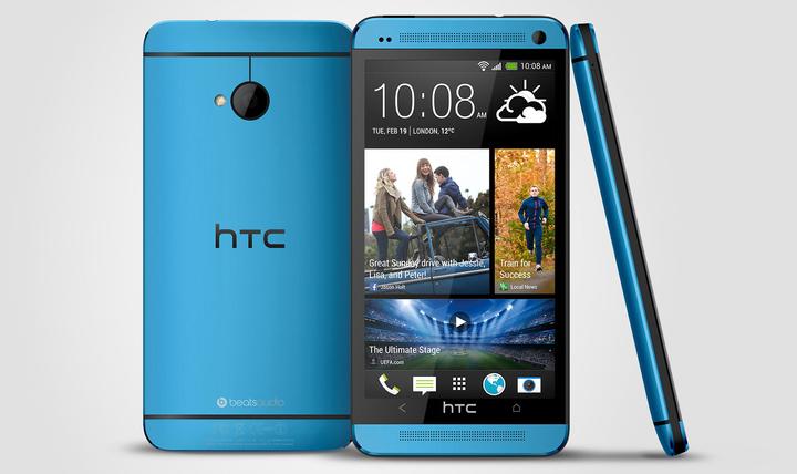 Actual product image HTC One mini (16 GB, Vivid Blue, 4.30", Single SIM, 4 Mpx, 4G)