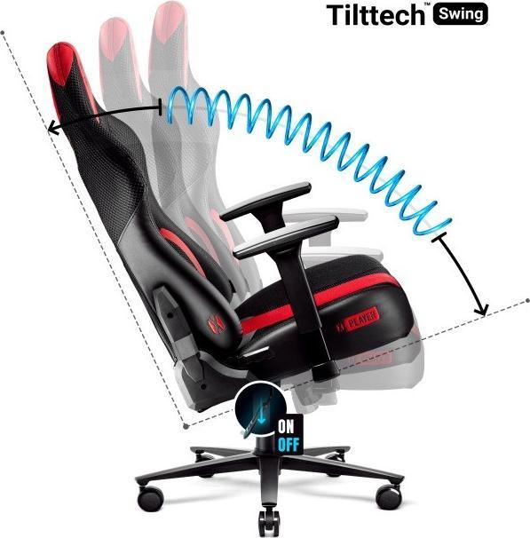 Actual product image Diablo Fotel Chairs X-Player 2.0 Normal Size Antracytowo-Karmazynowy