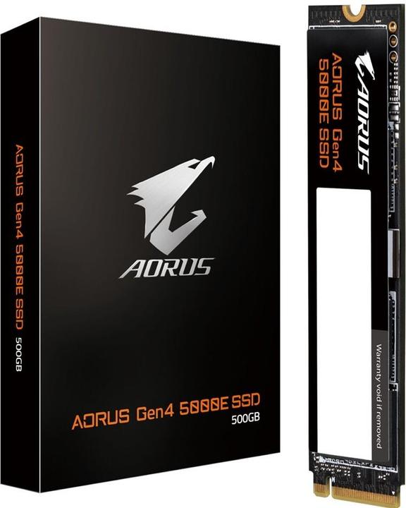 Image du produit Gigabyte SSD GBT AORUS 5000E M.2 500GB PCIe Gen4x4 2280 (500 Go, M.2 2280)