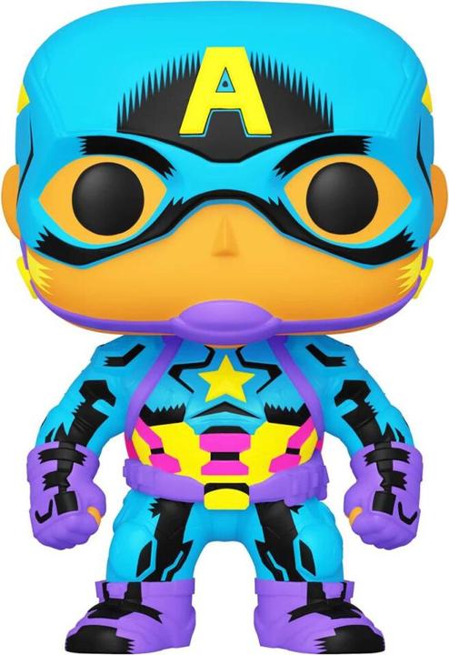 Image du produit Funko POP! - Marvel - Black Light: Captain America