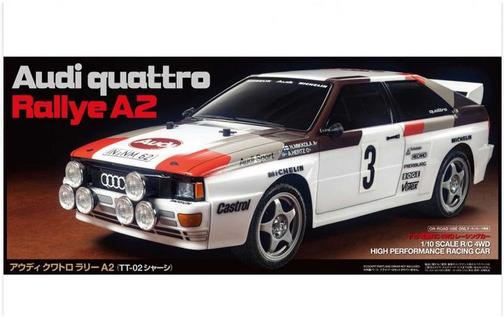 Produktbild Tamiya Audi Quattro A2 (TT-02) Bausatz (Kit)