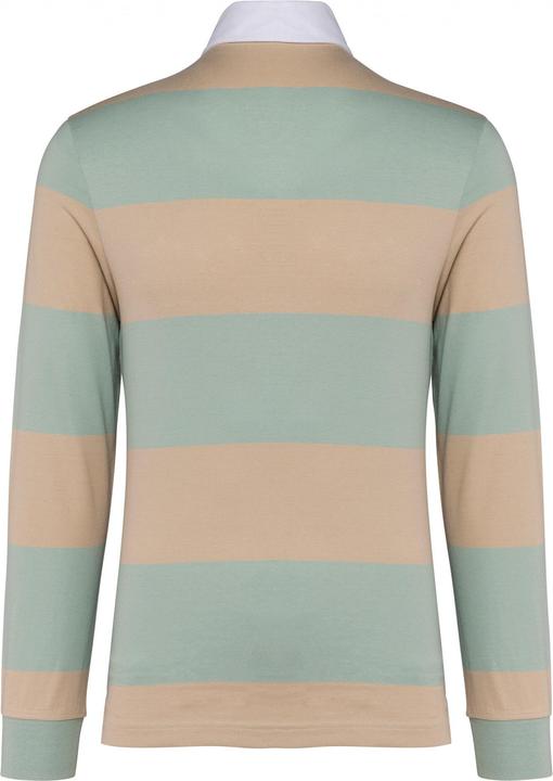 Produktbild Kariban Gestreiftes Poloshirt langarm (XXL)