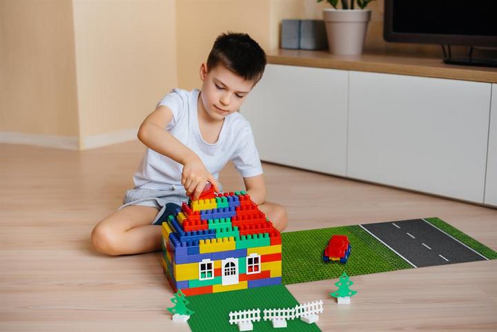 Actual product image Brixies Building board 50x50 Basic green