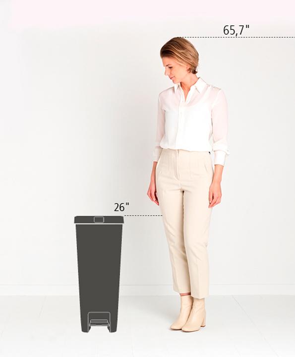 Actual product image Brabantia StepUp 40 l waste bin, light green (40 l)