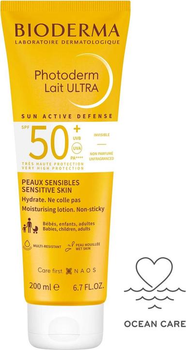 Actual product image Bioderma Photoderm Lait Ultra SPF50+ Milk (Suntan lotion, SPF 50+, 200 ml, 226 g)