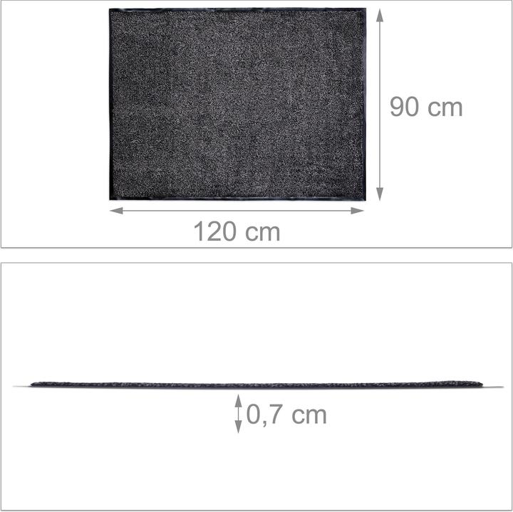 Image du produit Relaxdays Paillasson chiné tapis entrée (12 x 13 x 93 cm)