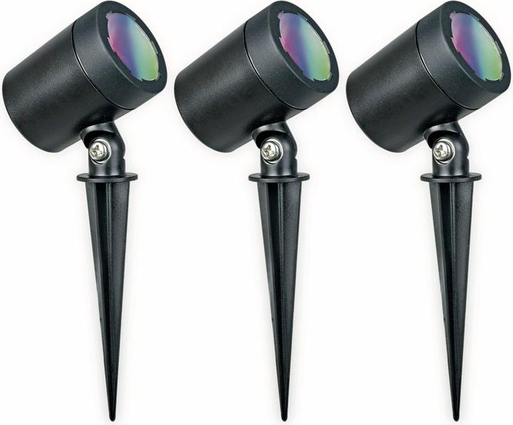 Produktbild Müller Licht Müller-Licht tint LED-Gartenspot Flores LED fest eingebaut 1.8 W Warmweiss, RGB (180 lm, IP44)