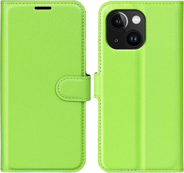Produktbild Cover-Discount iPhone 15 - Leder Etui Hülle grün (Apple iPhone 15)