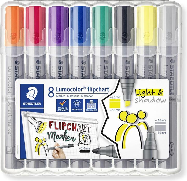 Produktbild Staedtler Lumocolor (Mehrfarbig, 2 mm, 8 x)