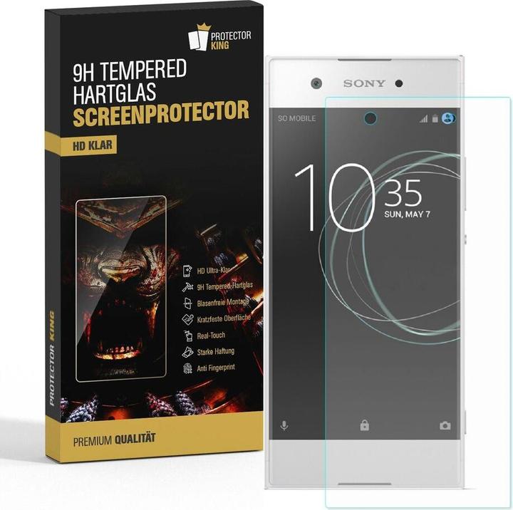 Produktbild Protectorking 3x echtes Tempered 9H Panzerhartglas 3D KLAR (1 Stück, Xperia XA1 Plus)