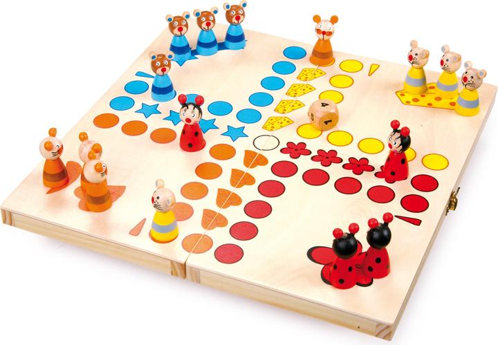 Actual product image small foot Ludo Animals (German, French, Italian, English)