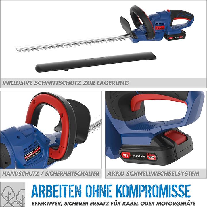 Actual product image Güde HS 18-201-05 (Cordless hedgecutters)