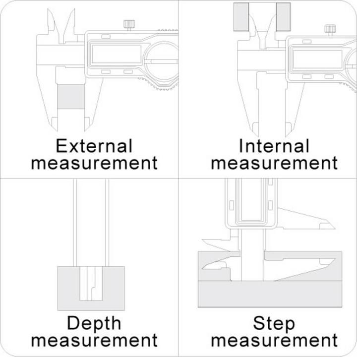 Image du produit Basetech Pied à coulisse numérique 200 Mm (28.60 cm)