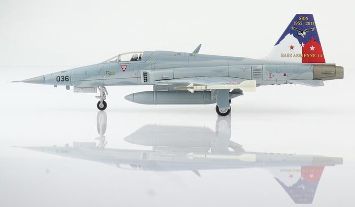 Actual product image Hobby Master Tiger F-5E Airbase Sion 2017 metal aeroplane model 1:72 by with some add-on parts