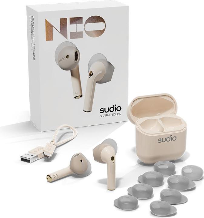 Image du produit Sudio Casque Nio Stereo (TWS) In-ear Calls/Music Bluetooth Sand (20 h, Sans fil)