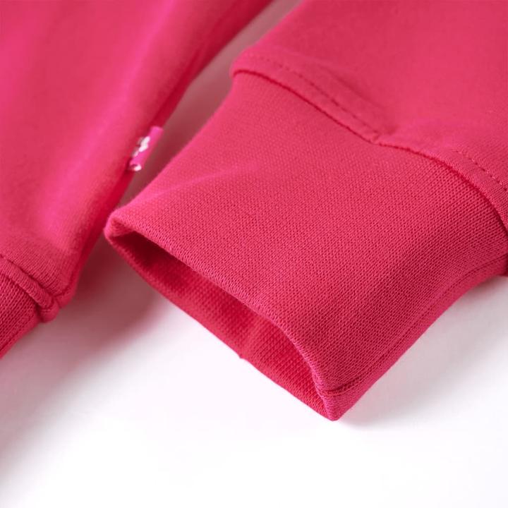 Actual product image VidaXL Children's sweatshirt bright pink 140,Material: 95 % cotton. 5 (140)