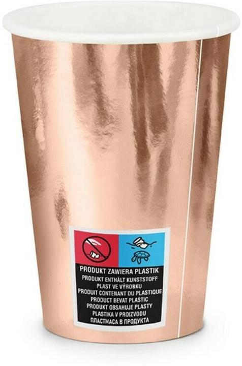 Actual product image Partydeco Mug Rose Gold (6 x)