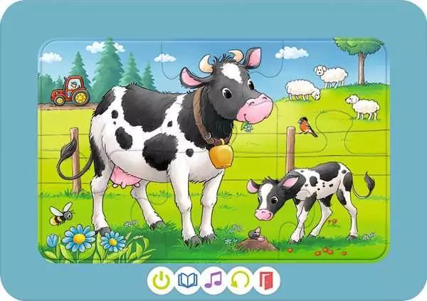 Produktbild Ravensburger tiptoi Puzzle 00229 - 3 erste Puzzles: Bauernhoftiere, niedliche Rahmenpuzzles für (18 Teile)