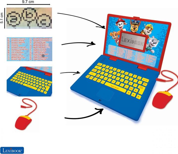 Image du produit Lexibook Ordinateur éducatif Paw Patrol (Français, Anglais)