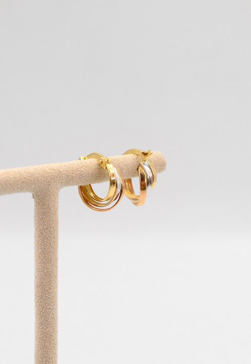 Image du produit Muau Créoles (750, Or blanc, Or jaune 18 K)