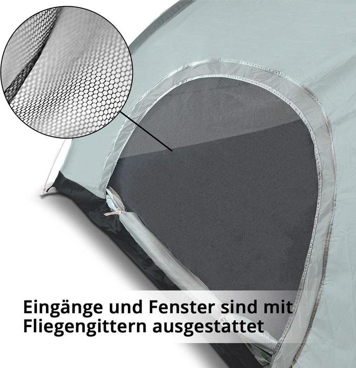 Produktbild Stahlwerk Campingzelt Z-200 ST 200 x 200 cm selbstaufbauendes Pop-Up-Zelt (1.40 kg, 3 Personen)