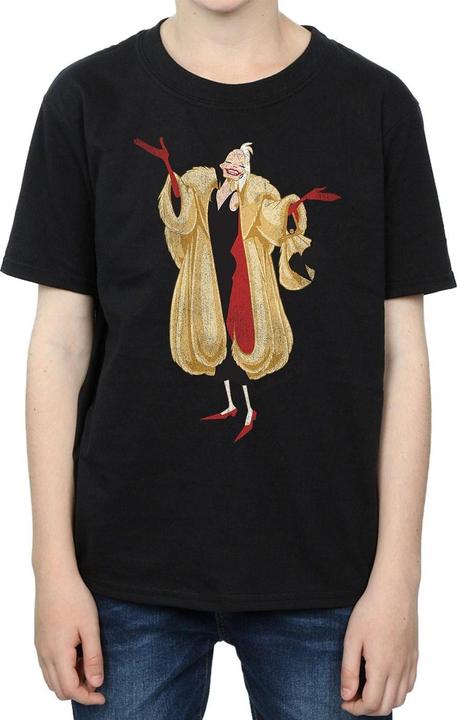 Actual product image Disney Boys 101 Dalmatians Classic Cruella De Vil T-Shirt (152, 158)