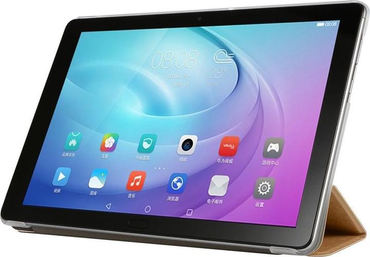 Produktbild König Design Schutz Tablet Hülle für Samsung Galaxy Tab A7 Case Cover Tasche Etuis Gold Neu (Galaxy tab A7)