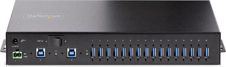 Image du produit StarTech COM 16-Port Industrial USB 3.0 Hub 5Gbps Mountable Terminal Block Power Up to 120W Shared U (USB-B, 16 Ports)