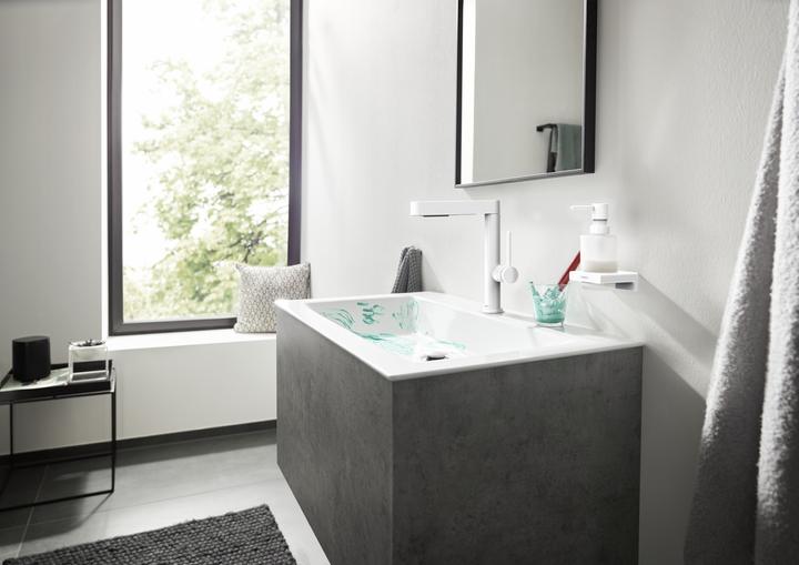 Image du produit hansgrohe HG Mélangeur lavabo 3 trous FINORIS 160 avec vidage PO 1 1/4 pouce blanc mat