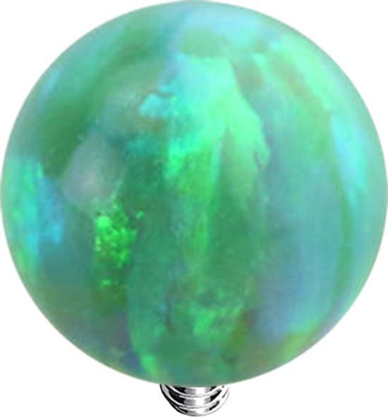 Immagine prodotto Star Piercing Dermal Anchor Ball Verde opale (senza ottone, Acciaio chirurgico 316L)
