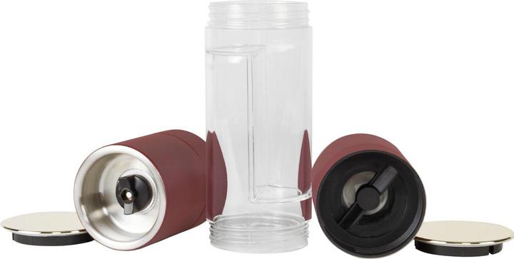 Produktbild BerlingerHaus Manuelle 2in1-Salz & PfeffermÃ¼hle, bordeaux (Pfeffer, Kräuter, Salz)
