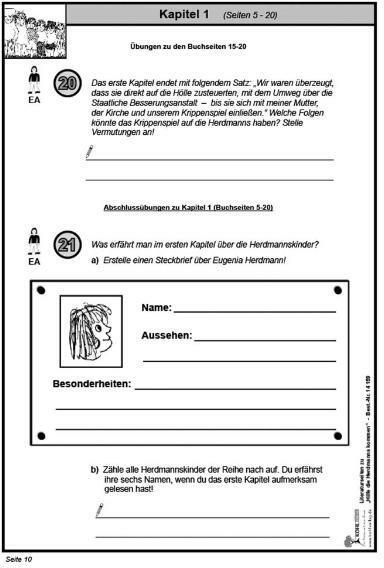 Valori nutrizionali e ingredienti Hilfe die Herdmanns kommen / Literaturseiten (Tedesco, Ulrike Kohl Orgoglio, KOHL VERLAG L'editore con l'albero, 2006)
