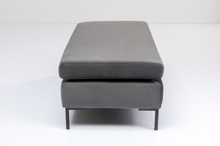 Image du produit Kare Design Tabouret Gianni Velvet Gris Noir (130 cm)