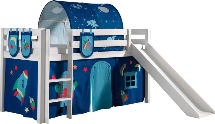 Immagine prodotto Vipack Letto semi-alto Astro con scivolo (90 x 200 cm)