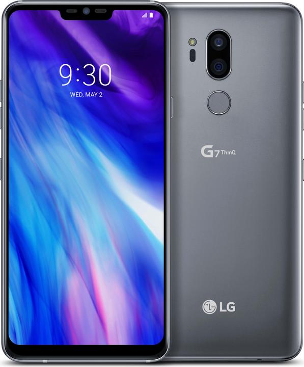 LG G7 (64 GB, Platinum Gray, 6", Single SIM, 16 Mpx, 4G)