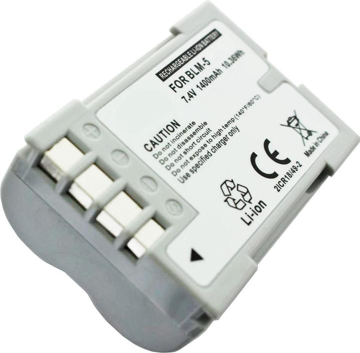 Image du produit AccuCell Batterie Olympus BLM-5, DSLR E5 (Batterie)