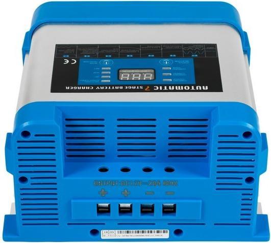 Actual product image Digital AZO 12V mains charger for BC-20 PRO 20A batteries (230V/12V) LCD 7-stage charging (12V, 20 A)