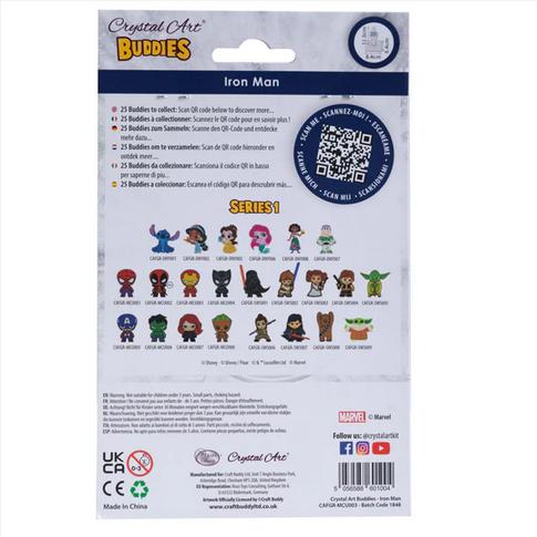 Actual product image Craft Buddy Ironman, Crystal Art figure approx. 11x8cm